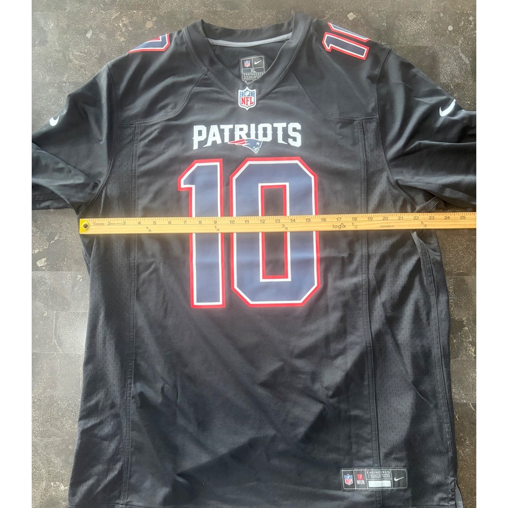 Nike New England Patriots Drake Maye #10 Game Jersey Black Men's XL NFL Football - Picture 6 of 6